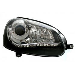 DEPO LED Scheinwerfer Chrom VW Golf 5