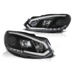 Tagfahrlicht Scheinwerfer Schwarz VW Golf 6