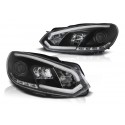 Tagfahrlicht Scheinwerfer Schwarz VW Golf 6