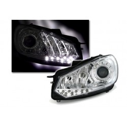 DEPO LED Scheinwerfer Chrom VW Golf 6