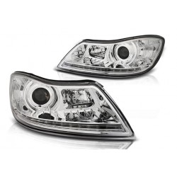 LED Scheinwerfer Chrom Skoda Octavia