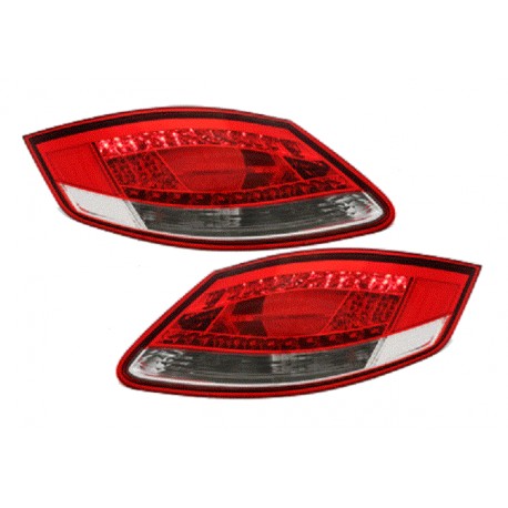 LED Lightbar Rückleuchten Rot Smoke Porsche Cayman