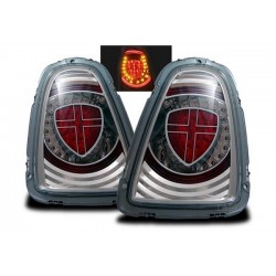 LED Rückleuchten Rot Chrom Mini Cooper R56 + R57 Cabrio