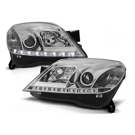 LED Scheinwerfer Chrom Opel Astra H