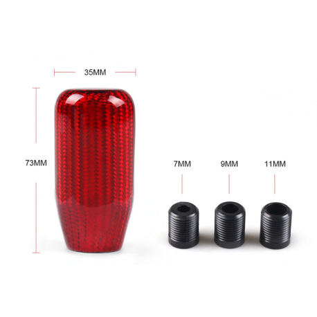Carbon Schaltknauf universal 75mm