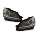 LED Tagfahrlicht Scheinwerfer schwarz Mercedes Benz C-Klasse W204 11-15
