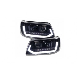 LED DRL Dynamic Scheinwerfer schwarz VW T5 03-09