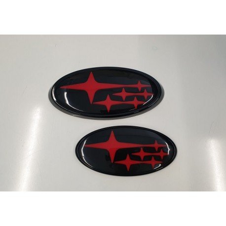 Subaru OEM Emblem Set Sterne rot Impreza 2008-2014