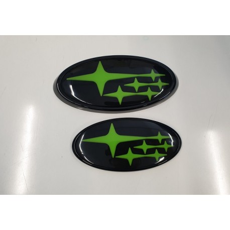 Subaru OEM Emblem Set Sterne grün Impreza 2008-2014