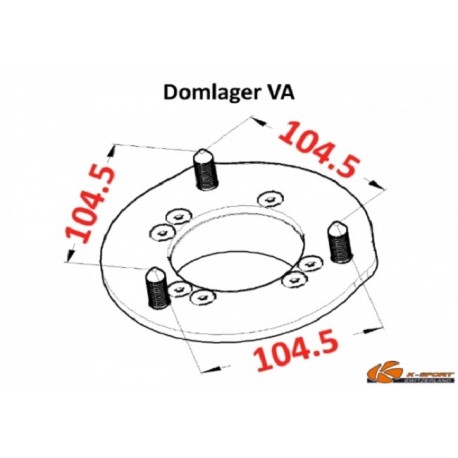 K-Sport Gewindefahrwerk Street Toyota Camry 96-01 VA 104.5mm