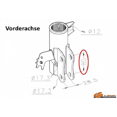 K-Sport Gewindefahrwerk Street Toyota Camry ab 17 VA 80mm