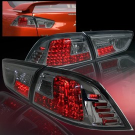 Heckleuchten LED chrom-smoke Mitsubishi EVO 10