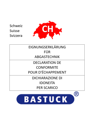 BASTUCK Auspuff-Anlagen CH-Gutachten