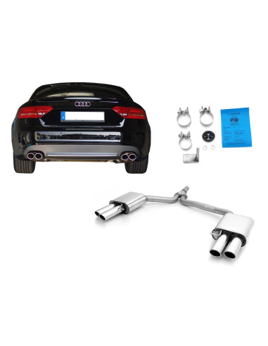 FOX Duplex Sportauspuff Audi A5 B8 Sportback inkl. CH-Gutachten