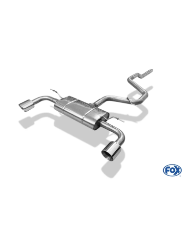FOX Duplex Sportauspuff Ford Focus ST ab OPF MK4 inkl. CH-Gutachten