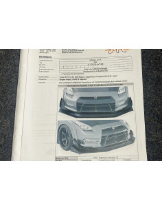 Varis Supersonic Kamikaze V2 Style Heckstossstange Nissan GT-R R35 2