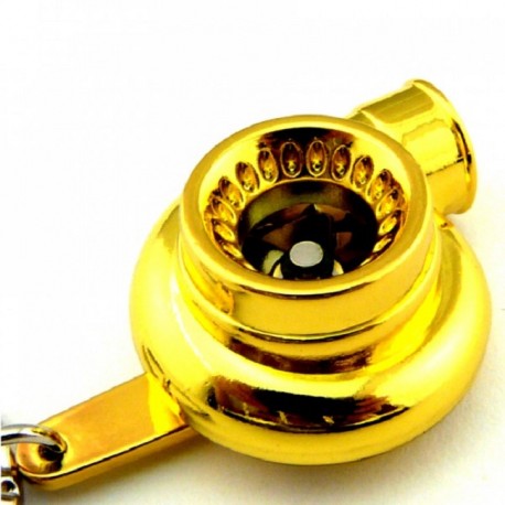 Schlüsselanhänger Turbolader Gold