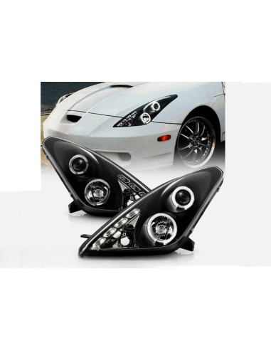 Scheinwerfer Angel Eyes Schwarz Toyota Celica...