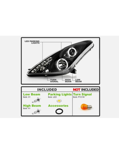 Scheinwerfer Angel Eyes Schwarz Toyota Celica...