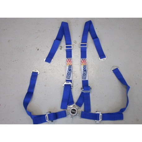 SPARCO 4 Punkt Gurt Schnellverschluss 2 Zoll blau