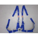SPARCO 4 Punkt Gurt Schnellverschluss 2 Zoll blau