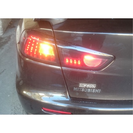 Heckleuchten LED schwarz-smoke Mitsubishi EVO 10