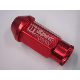 Radmutter Set lang Alu eloxiert Rot