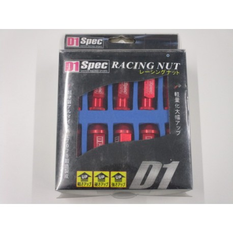 D1 Spec Radmuttern Rot