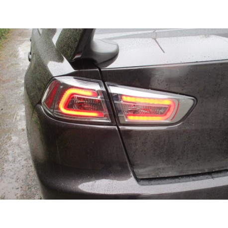 Heckleuchten NEW LED Audi Style schwarz smoke Mitsubishi EVO 10