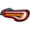 Heckleuchten LED Sequentiell Toyota GT86 rot-weiss