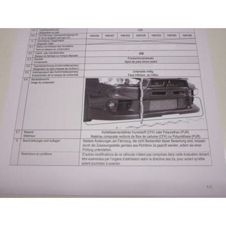 ABS Spoilerlippe S Style Mitsubishi EVO 10