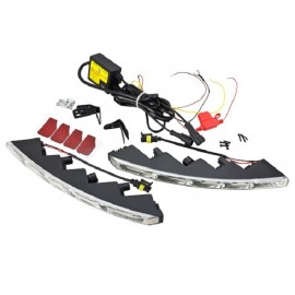 Tagfahrlichter Klarglas Universal 5 LED Xenon weiss 295x21x51mm 2