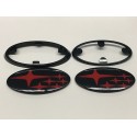 Subaru OEM Emblem Set Rote Sterne 11-14