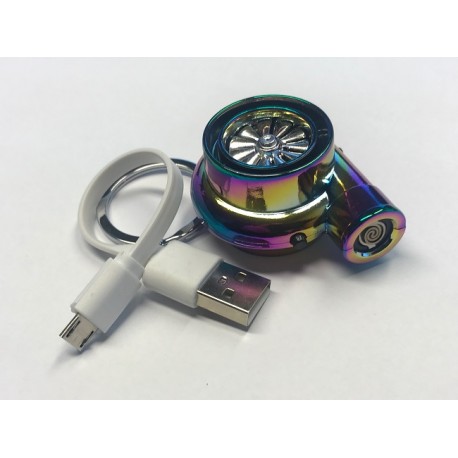 Trubo Schlüsselanhänger mit Sound und Feuerzeug Neonchrom