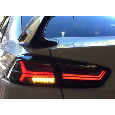 LED Heckleuchten NEW Audi Style chrom smoke Mitsubishi  Lancer EVO 10