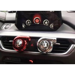 Turbo Schlüsselanhänger mit Sound und Feuerzeug Neonchrom 2