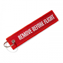 Schlüsselanhänger REMOVE BEFORE FLIGHT Rot
