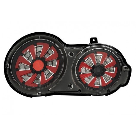 LED schwarz-rot Sequential Rückleuchten Nissan GT-R