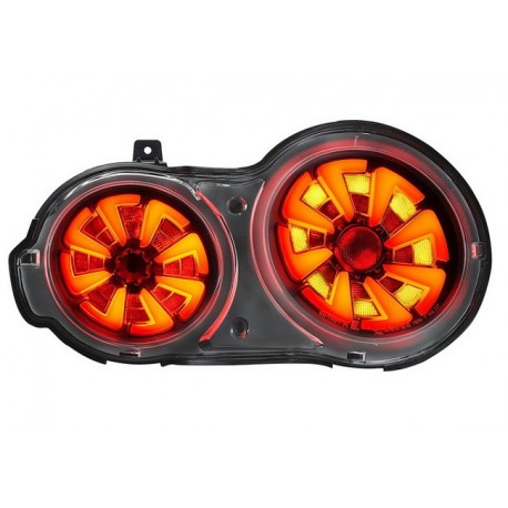LED schwarz-rot Sequential Rückleuchten Nissan GT-R