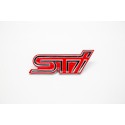 STI Emblem Kühlergrill Rot Subaru