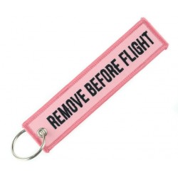 Schlüsselanhänger REMOVE BEFORE FLIGHT Rot