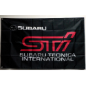 Subaru STI Fahne Schwarz
