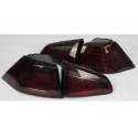 VW Golf 7 Jg. 2012- Light Tube Heckleuchten Rot/Chrom