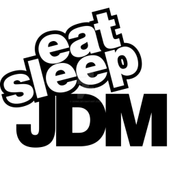eat sleep DJM Sticker/Aufkleber