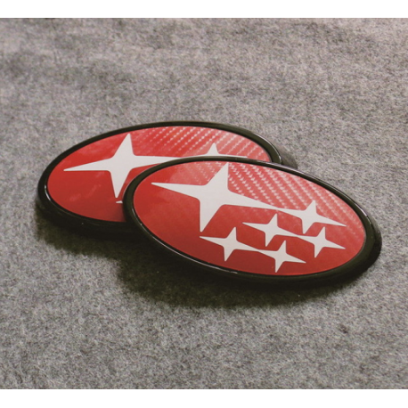 Subaru OEM Carbon Emblem Set Sterne schwarz Impreza 2011-2017